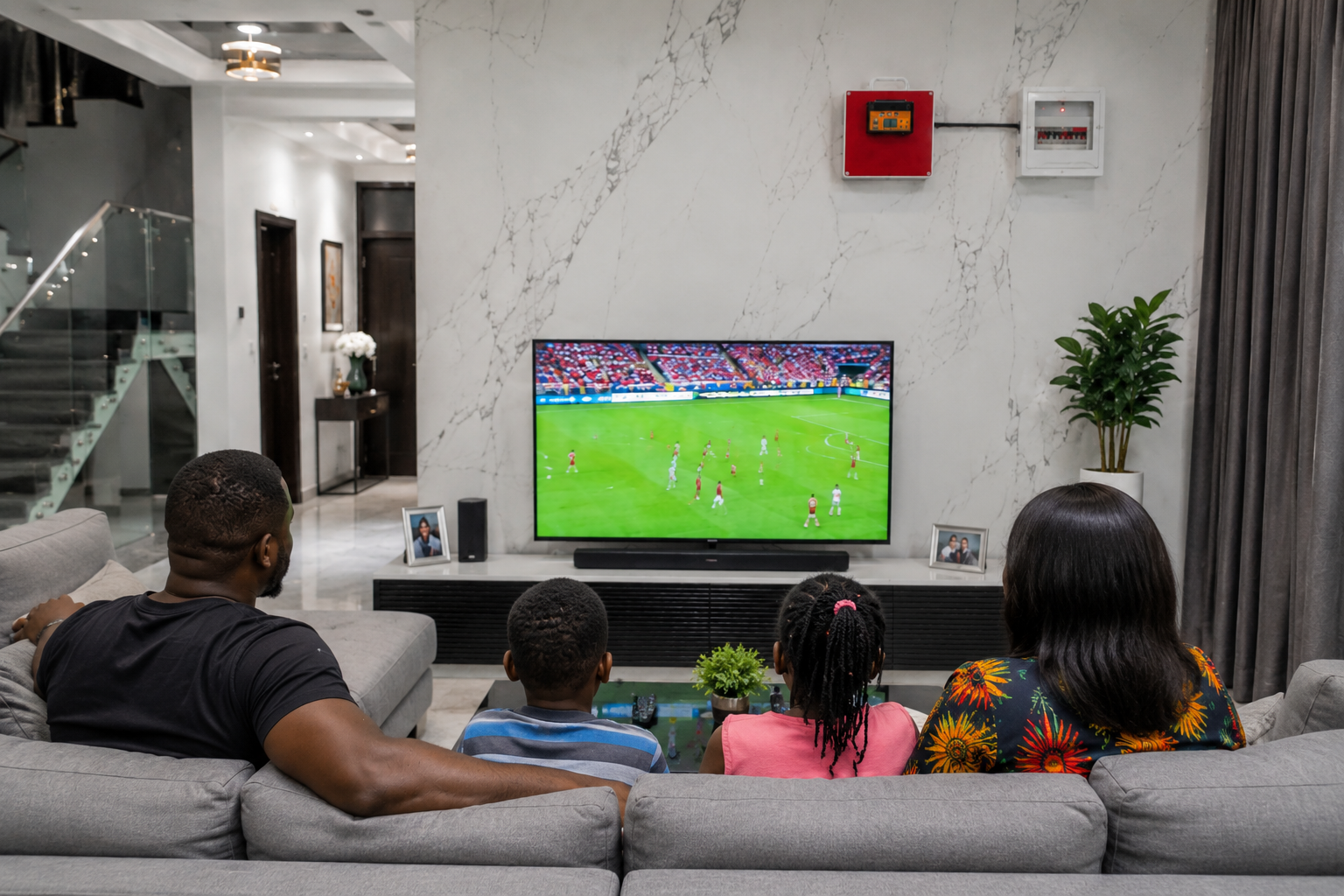 Family enjoying appliances powered by Raph Mini